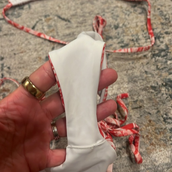 EUC Mara Hoffman Rae Bikini Top M + Lei Bikini Bottom L - Picture 7 of 7